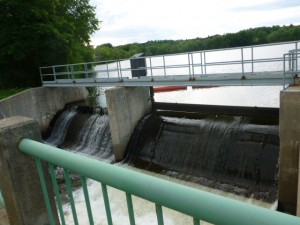 Louver left of dam fully open